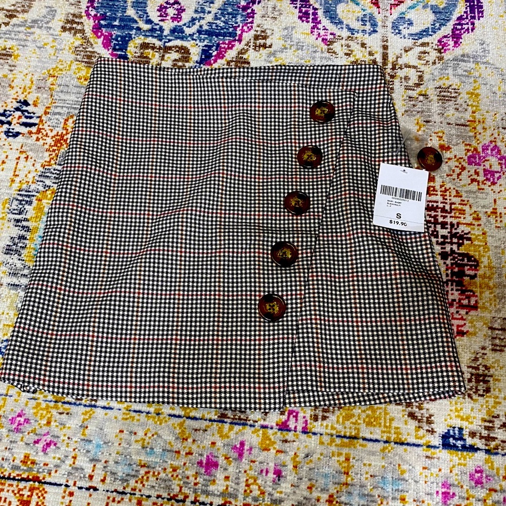 Houndstooth Skirt